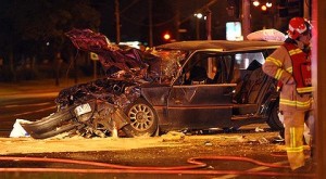 night car crash