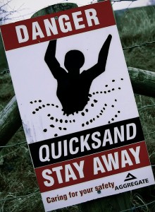 Quicksand Sign